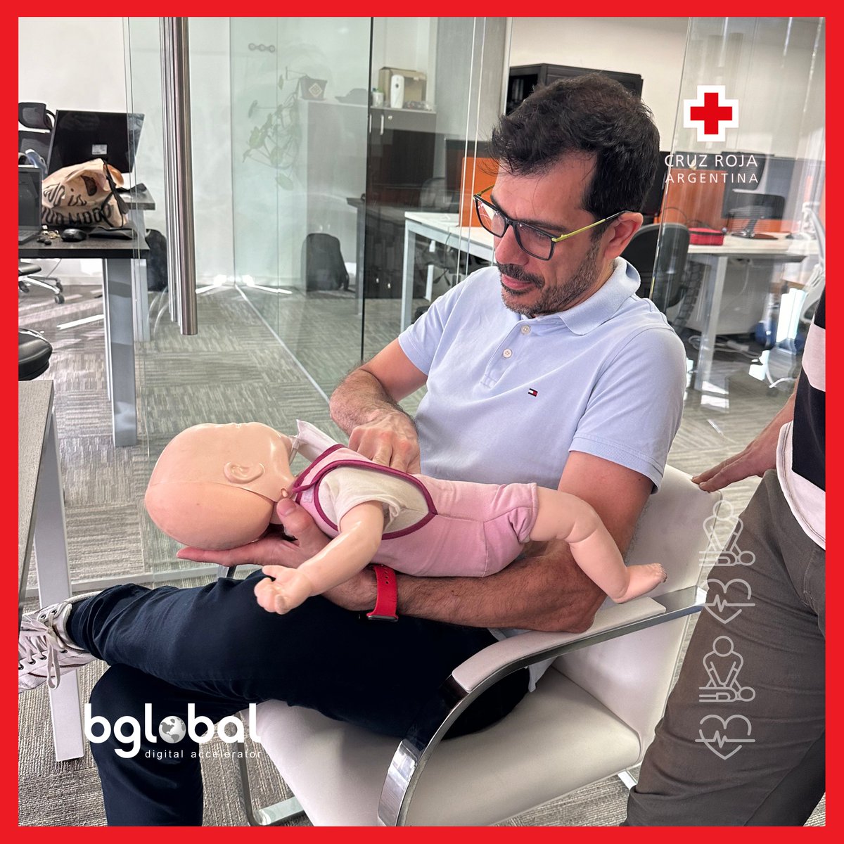 bglobalsolution's tweet photo. 💪 El pasado Viernes, nuestro equipo se capacitó en Primeros Auxilios, RCP y DEA, gracias a un curso dictado por la Cruz Roja Argentina.

Conoce más 🔎 en: https://t.co/AWk7JnmkZn

@CruzRojaArg 

#RCP #PrimerosAuxilios #DEA #Curso #Compromiso  #CuidadoMutuo #CruzRojaArgentina https://t.co/sjwdgHWEys