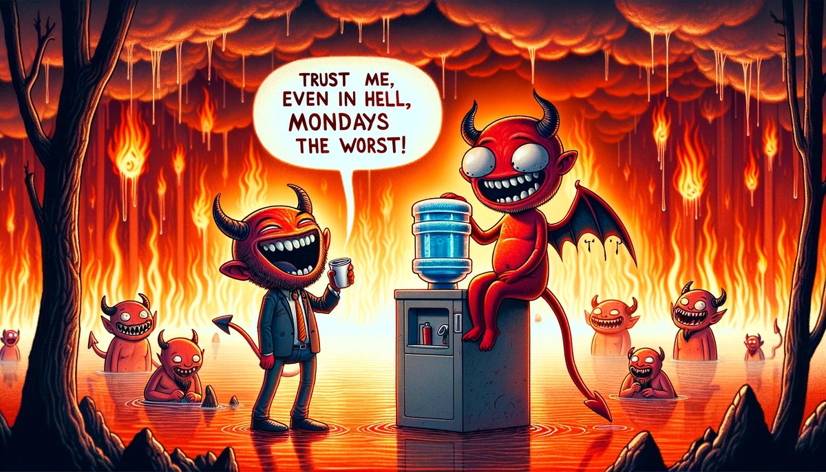 #hellswatercooler #mondays