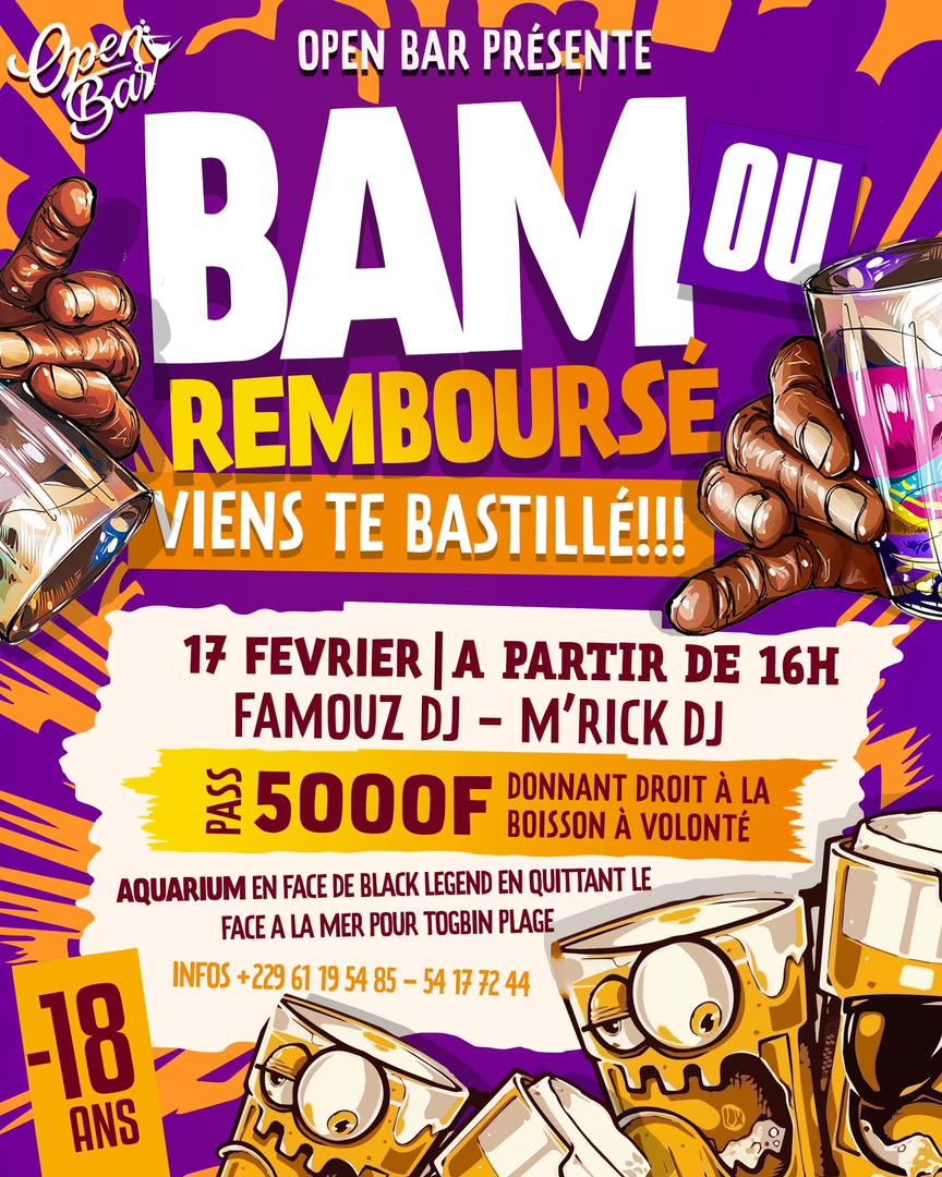 Mlle__NDIAYE's tweet image. BAM ou REMBOURSÉ ???
Boisson à volonté ! Un combo explosif entre la balance et le mood unique du @OPENBAR2021 ! Viens bouger, viens kiffer et viens t'ambiancer avec nos DJ.

Tickets disponible au 67 78 06 63 (Mlle Dora) et sur l'application de @GozemBJ
#wasexo #Cotonou #openbar
