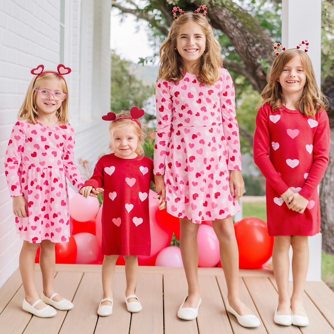 Nothing but LOVE ❤️ for these coordinating Valentine’s Day inspired dresses from <a href="/childrensplace/">Childrensplace</a>!

Shop 👉 bit.ly/47HiwD5