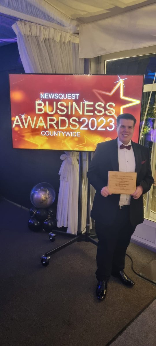 Celebrating #NationalApprenticeshipWeek2024, we take a look back at Cameron Theobald recently winning Apprentice of the Year at the 2023 Essex Business Awards. A truly deserved win for this hard working young man! #NAW2024 #career #skillsforlife @IIP