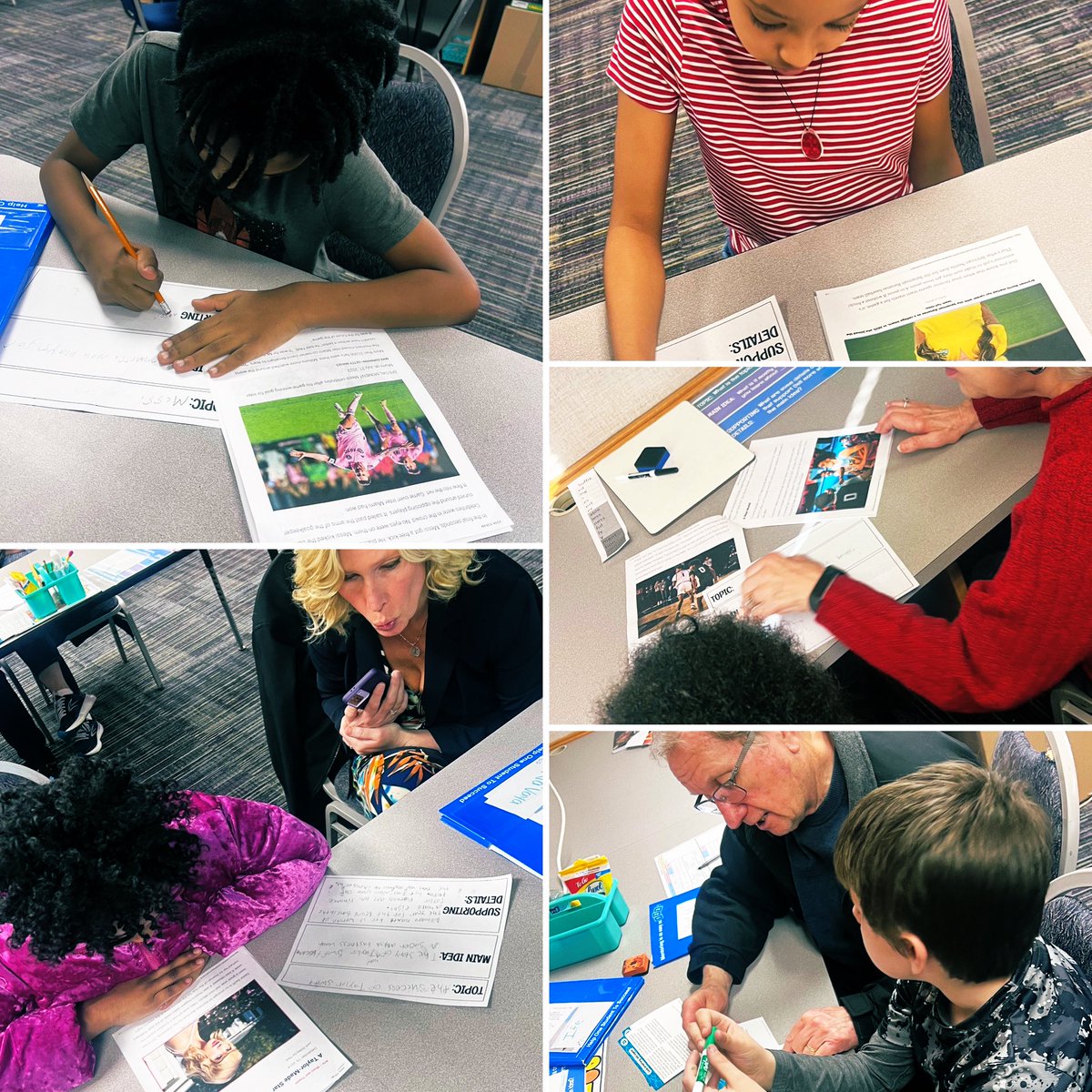 MsPackMCE's tweet photo. Reading is more fun when it’s high interest! Today’s @McClelland_ES HOSTS topics included: Taylor Swift,  Savannah Bananas, Overtime Elite, game design, pandas and Lionel Messi.  #WeAreWayne #WeAreReaders https://t.co/rthDkQbZ09