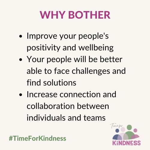 Inspired by a @SportSister_ podcast discussion of purpose-driven outcomes, I’ve been thinking about the impact of my ‘see kind’ workshops. If you are responsible for #wellbeing initiatives or collaborative culture at your org, give me a shout to discuss how I can help you.
