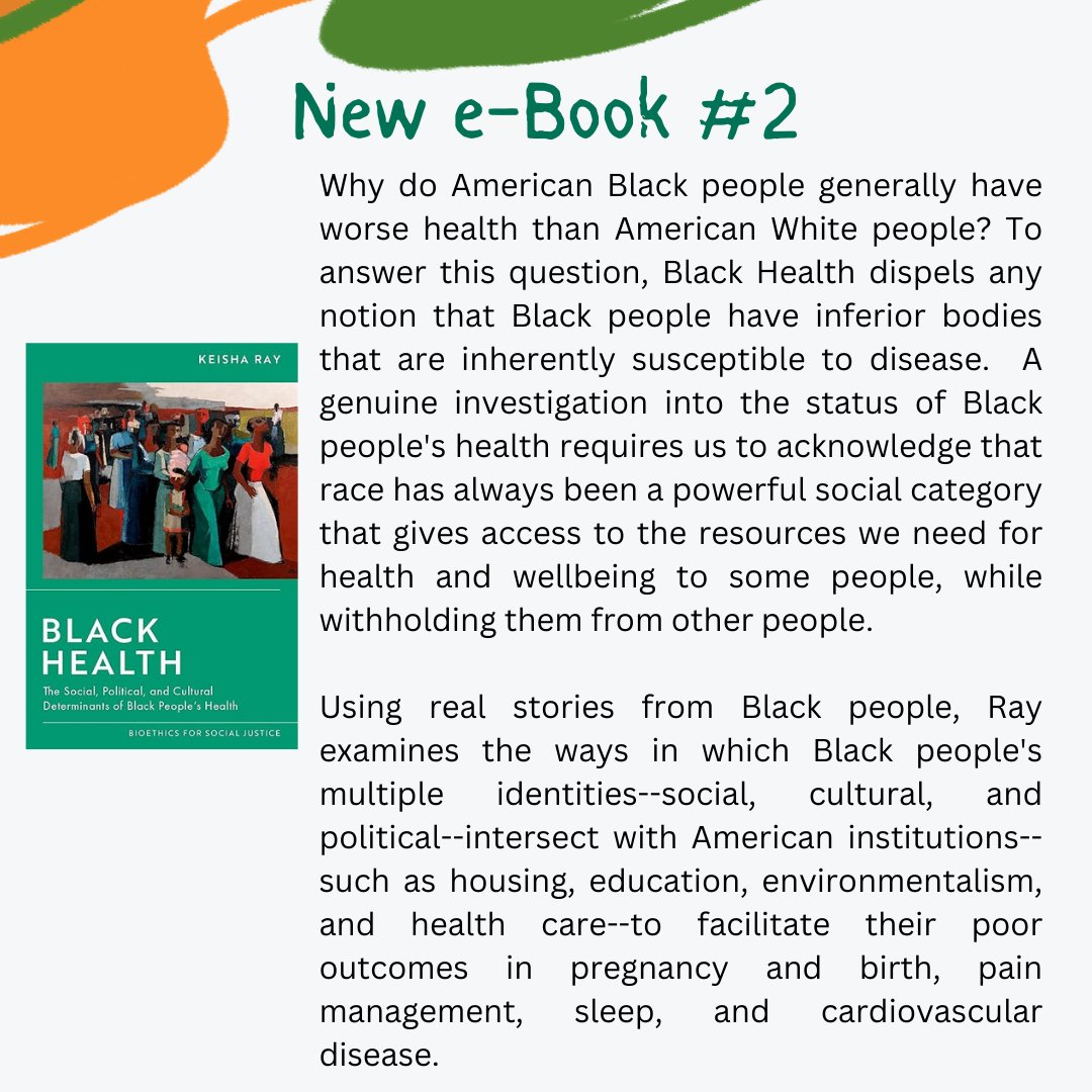 CmccLibrary's tweet photo. Explore the intersection of medicine and the Black experience this #BlackHistoryMonth with three new e-books and a refreshed book display at #cmcclibrary. Join us in celebrating diverse narratives and contributing to positive change for a healthier, more equitable future. https://t.co/z5GwOYH23s