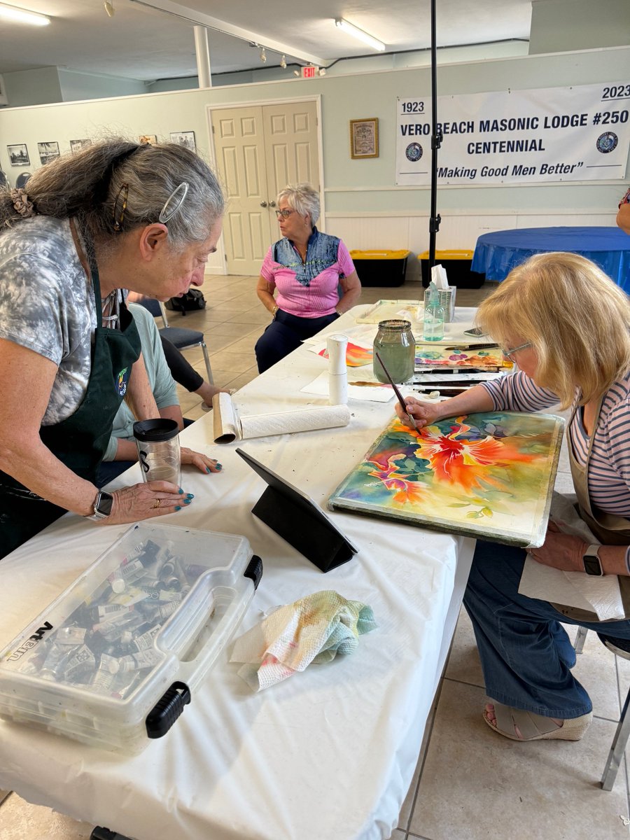 VeroArtClub's tweet image. Linda Wokoun's Watercolor Workshop.
Visit VeroBeachArtClub.org to sign up for future classes and workshops.

#VeroBeachArtClub #VeroBeach #IndianRiverCounty #Artists