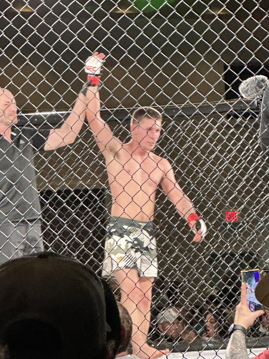 Congratulations to Jarret Sharp, former Wildcat wrestler and current coach, on his victory in his MMA debut!