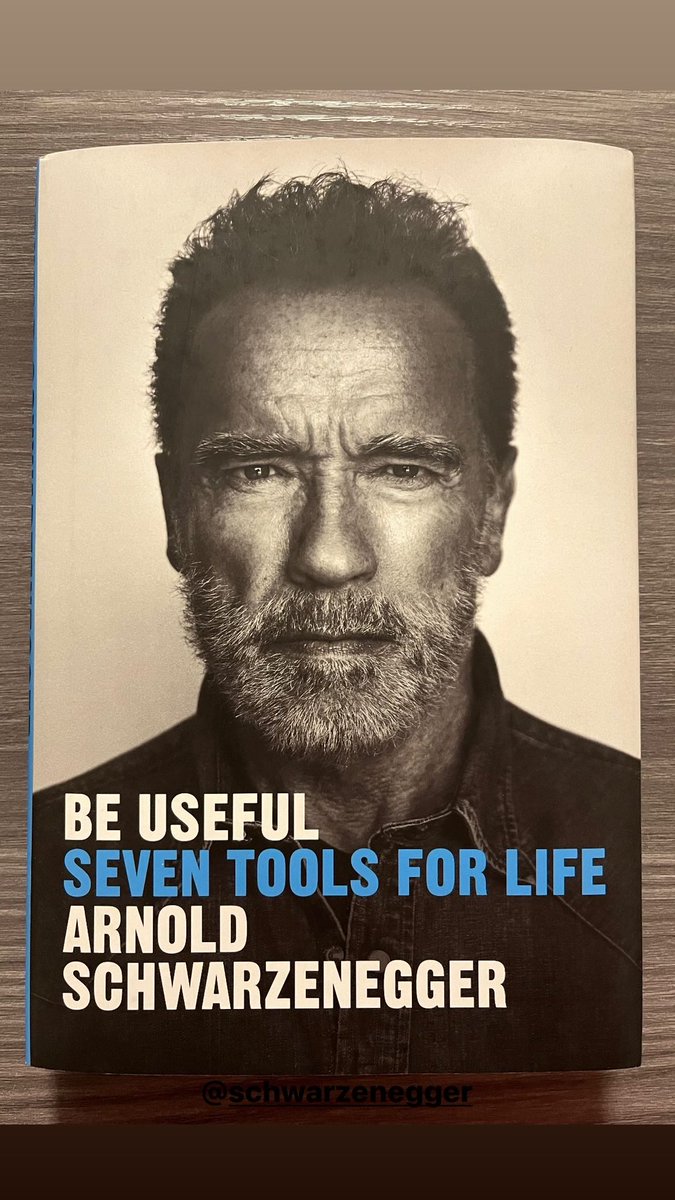 Hit gym this morning now starting #BeUseful @Schwarzenegger 📖💪🏻
