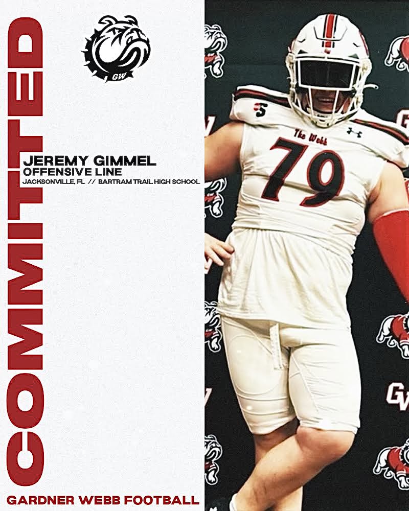 I’m exited to announce my commitment to Gardner Webb University, special thanks to @CoachTylerJohns for this opportunity. I wanna thank my family first and foremost, for supporting me through my football career and never doubting me, and showing me love through the whole process,