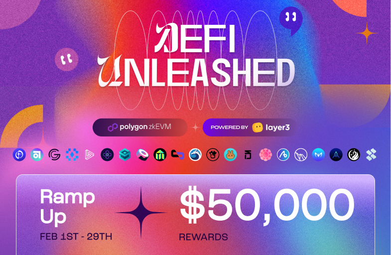 Polygon zkEVM is now live on Layer3! ⚡️

Ramp Up with the best zk-powered, Ethereum-compatible dapps in DeFi Unleashed.

And compete for $50K in token rewards.

layer3.xyz/collections/zk…