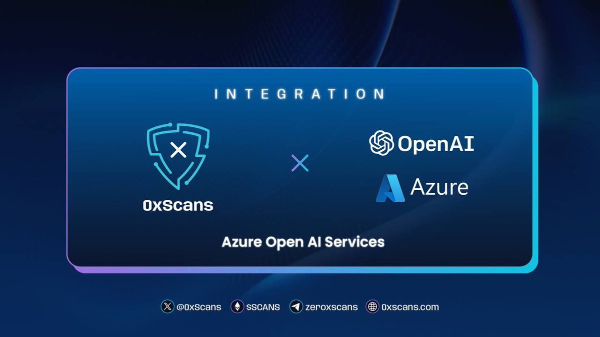 0xscans's tweet image. We are thrilled to announce our first incubation, marking the beginning of many more to come. In a strategic collaboration with @Microsoft! Integrating with @OpenAI and @Azure cloud services to elevate our offering 

Our audits will be substantially enhanced. With the backing of…