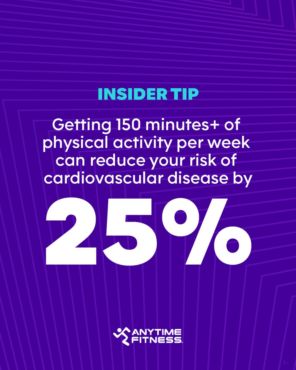 AnytimeFitness's tweet photo. Whether you do three 50-minute workouts per week or 150 one-minute workouts per week, we support you. 😉 #AFTraining #HeartMonth https://t.co/z13efG3mId