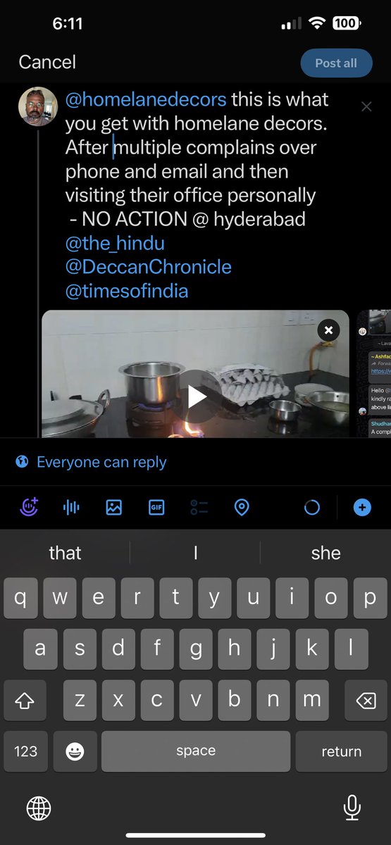 hs_hyd's tweet photo. @homelanedecors 
So you all have installed this gas unit and on Fire. In spite of communicating multiple times as well as visiting your office nothing is moving. Is a pathetic service and a fire hazard. https://t.co/OYPG5SW1Bv