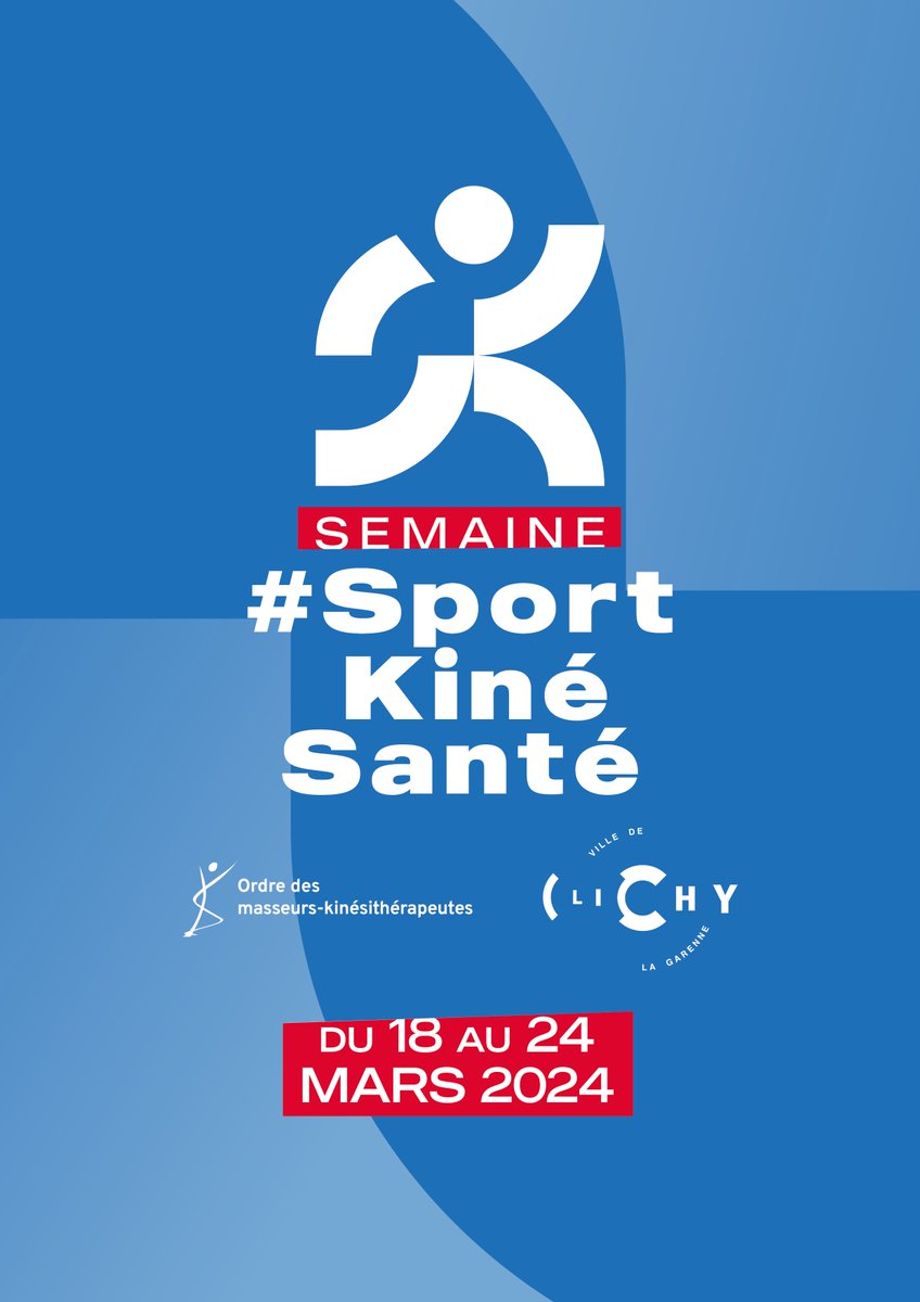 Le <a href="/cnomk/">Ordre des masseurs-kinésithérapeutes</a>  et <a href="/villeclichy/">Ville de Clichy-la-Garenne</a> signent un partenariat 🤝pour l’organisation, du 18 au 24 mars 2024, de la semaine #SportKinéSanté. Une initiative inédite qui vise à promouvoir l’activité physique tout au long de la vie. 

Pour en savoir plus ➡️
ordremk.fr/actualites/ord…