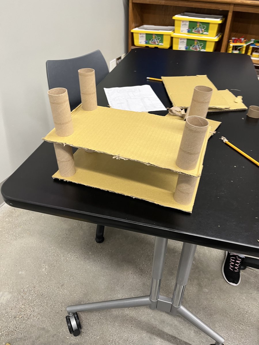 3rd grade scholars are working on designing parking garages. They were given the total amount of spaces for the three levels all together and the first level. Using their math strategies, they chose how many spaces would be able to fit on the 2nd and 3rd levels. <a href="/canSTEM/">Cannon Cubs</a>