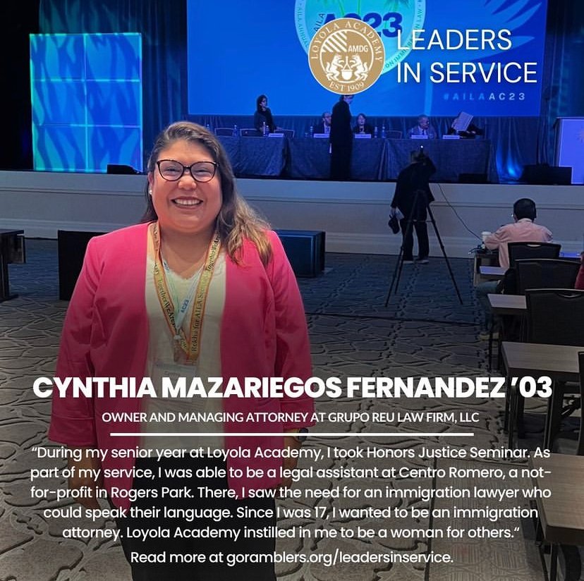ICYMI: Check out this #LeadersInService feature of Cynthia Mazariegos Fernandez ‘03 in the latest edition of LOYOLA magazine!

Do you know a fellow Rambler who should be featured as our Leader in Service? Tap the link in our bio to submit your noms!
⁠
#goramblers #LAalumni