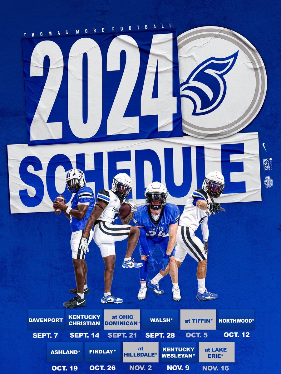 2024 Thomas More University Football Schedule👀

<a href="/TMU_Football/">Thomas More Football</a> 

#LetsGoSaints