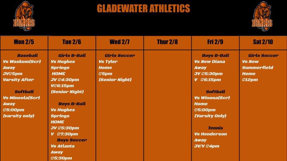 Gladewater Athletics (@GladewaterAth) on Twitter photo 2024-02-05 16:12:15