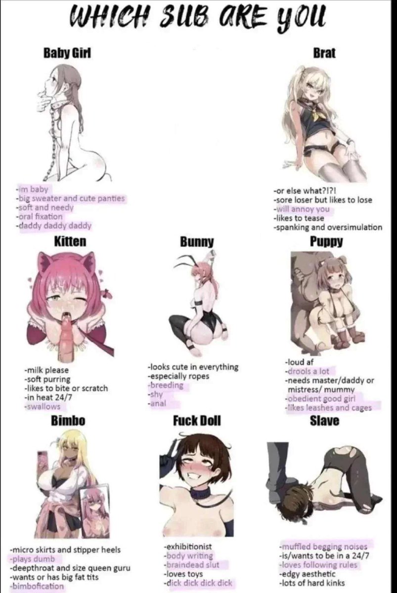 Which sub am i?(to you)

&lt;If your a sub just say (!!!)&gt;
And I'll rate u, based off your page/likes