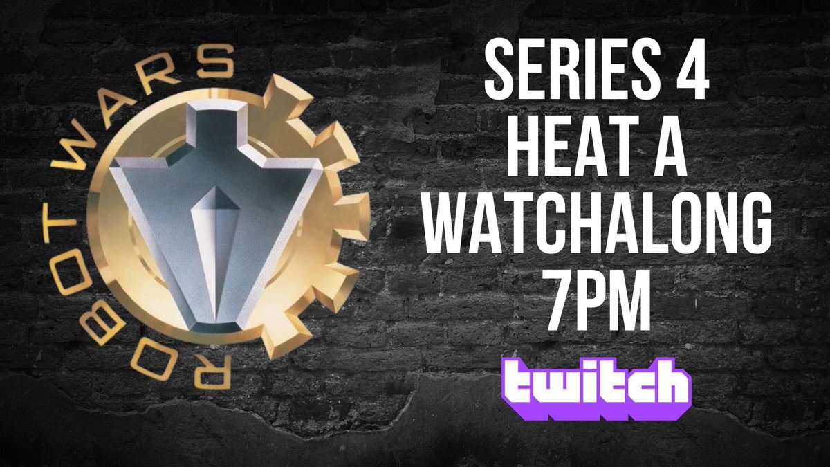 We are BACK over on Twitch tonight with the first of our Season 4 Watchalong of ROBOT WARS! Join us on Twitch from 7pm twitch.tv/extremerobotsh…