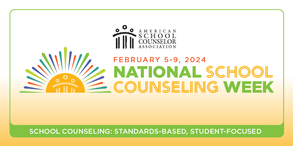 Happy National School Counseling Week 2024!  Join us in recognizing the invaluable role of school counselors in shaping students' success and future plans.  Thank you, counselors, for your dedication!  #NSCW24 📚✨