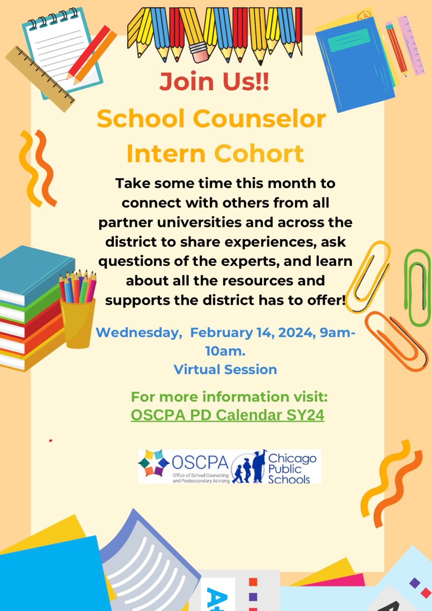 For more information please click the OSCPA PD Calendar SY24: docs.google.com/spreadsheets/u…