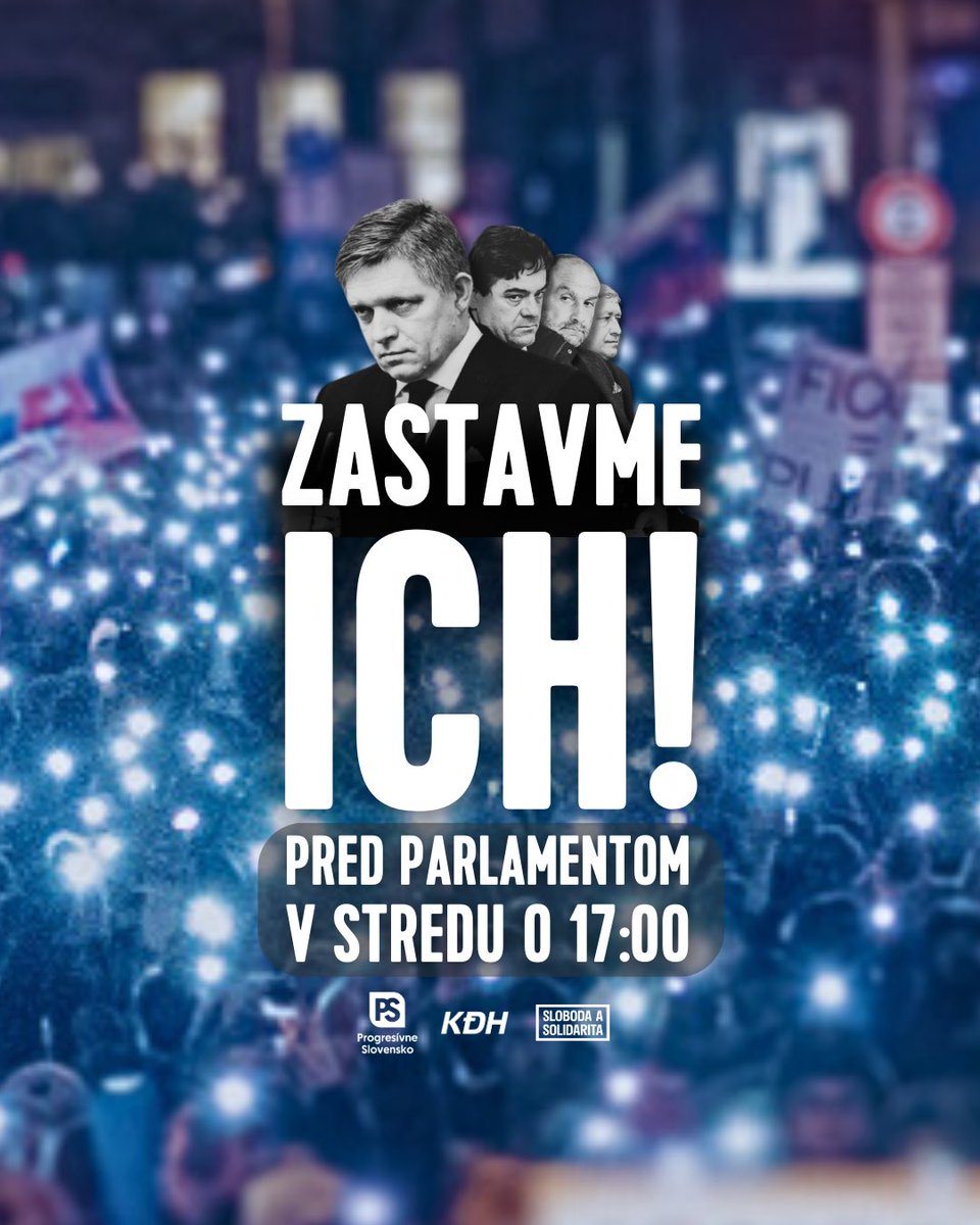 Zastavme ich! Pred parlamentom, už túto stredu 👉🏻 fb.me/e/5acoGVu4Y Koalícia bude hlasovať za promafiánsky balíček už tento týždeň. Poďme im povedať NIE, v stredu priamo pred parlament. 7. februára o 17:00❕