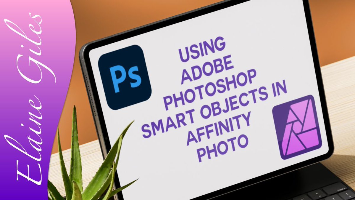 ElaineGiles's tweet photo. 🎉 NEW VIDEO 🎉

Using Adobe Photoshop Smart Objects in Affinity Photo! 

https://t.co/6ybci5zIoN

#AffinityPhoto #SmartObject #SmartObjects #DTP #DesignTutorial #Design https://t.co/A9VTML1JCb