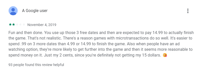 blgamesworld's tweet photo. Google Play reviews for Dream Daddy https://t.co/MOts7ptosv