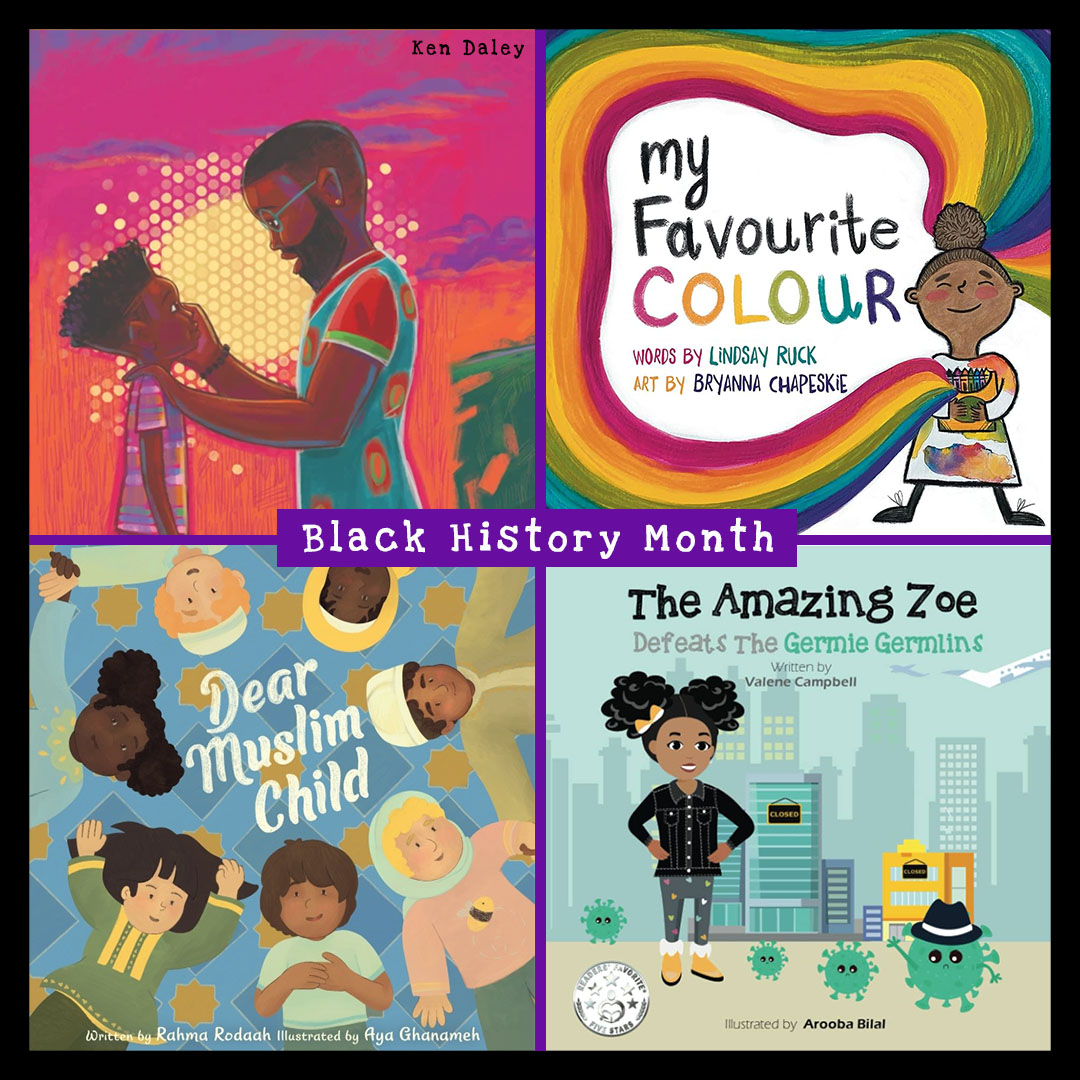 February is #BlackHistoryMonth! Here are some Black writers and an illustrator you should check out: - @L_Ruck1 is a Nova Scotian writer of the picture book, 'My Favourite Colour' - @RahmaRodaah is a Muslim writer of the picture book, 'Dear Muslim Child' (1/2)