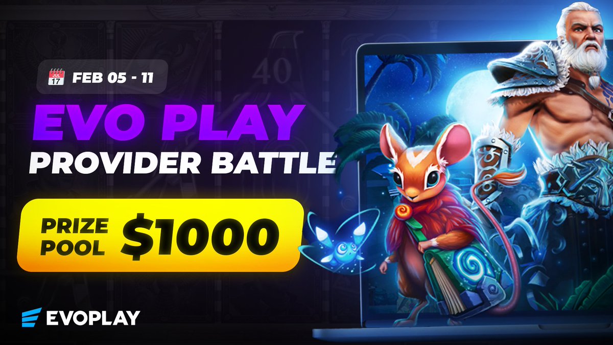 🎰 BIG CASINO EVENT 🎰 🏆 WIN 1000$ for the biggest win! Dive into all slots from EvoPlay Provider & try to make the best multiplicator!! 🔥🎰 📅 Feb 05 - Feb 11 🎮 EvoPlay Slots (+100 available) 🔗 shorturl.at/BCPQ7