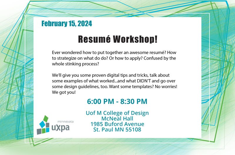 Join us on February 15th for our monthly event: Resumé Workshop! 

This event is open to EVERYONE! Register here: lnkd.in/gWXDzviR

Can't make it in person? This is a hybrid event, Zoom links will be sent out to those who register.