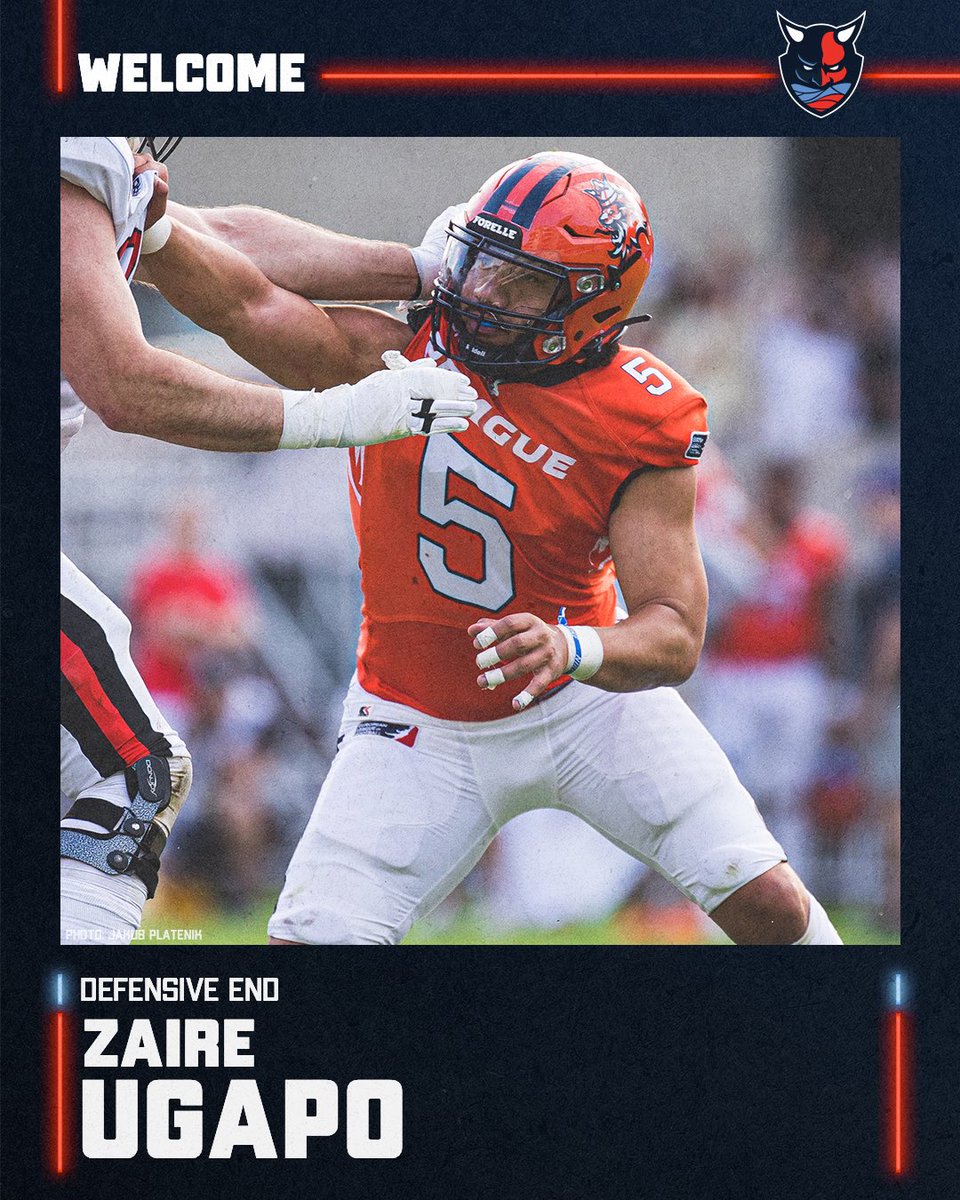 An absolute difference maker in the trenches 🇳🇿 Welcome DE Zaire Ugapo to the 040. #TurningTheTides