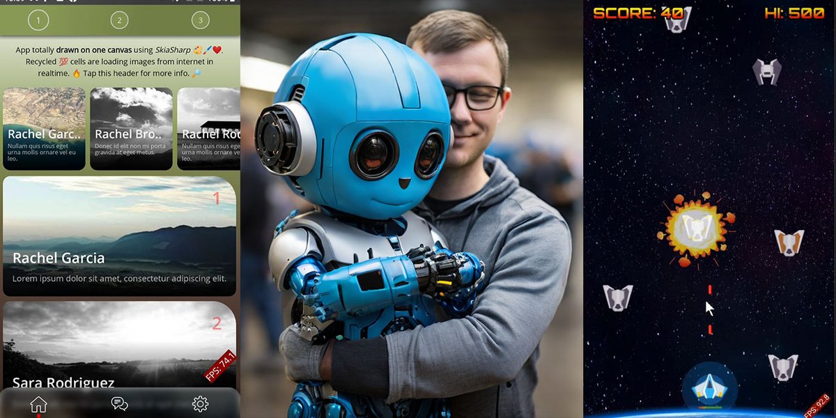 nickkovalsky's tweet image. #drawnui engine for drawing your custom #dotnetmaui ui on a @skiasharp canvas goes alpha and opens its source! many thanks to @bretajohnson @jsuarezruiz @mattleibow and many others who helped and guided! 
github.com/taublast/Drawn…