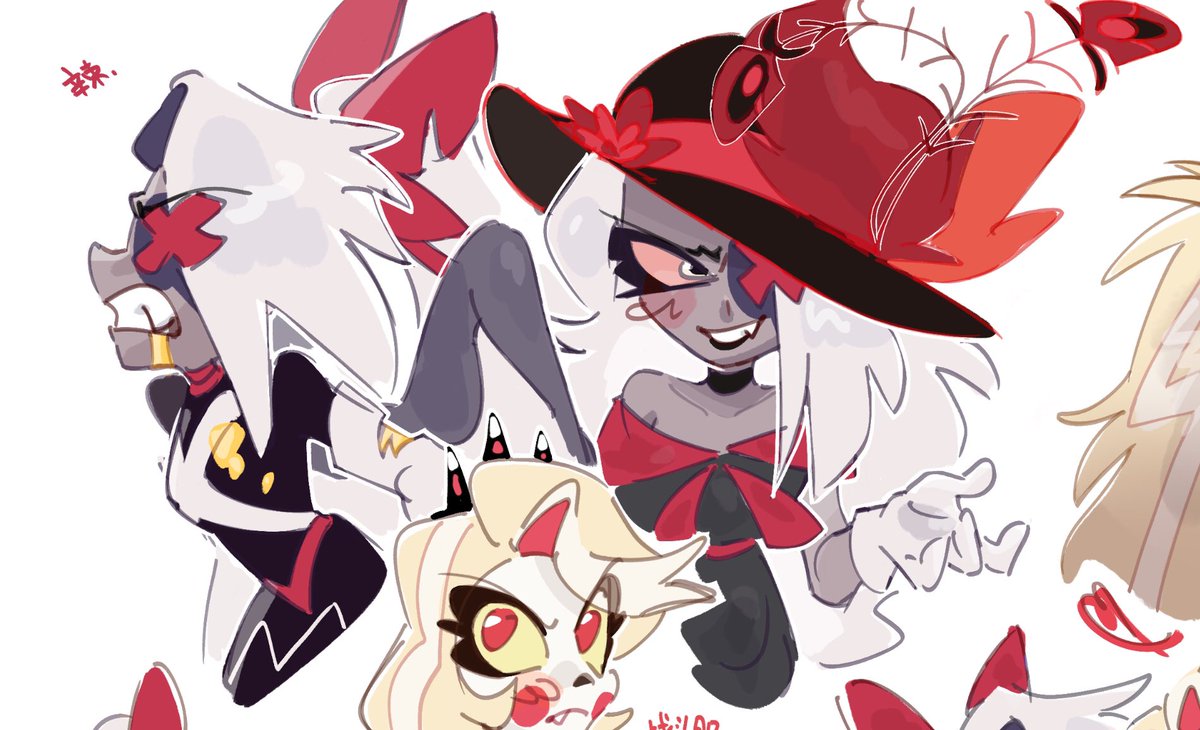 yuxiel566's tweet photo. 画爽我了 。。。。
#HazbinHotel 
#chaggie https://t.co/dwGxg5XHsb