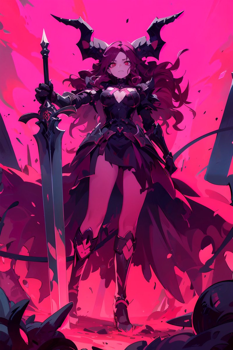 yomikakiyomi's tweet image. 物理で行くぞ・・＞脳筋魔王
#The_Great_Demon_King #Greatsword #AIart #stablediffusion #AIイラスト好きさんと繋がりたい