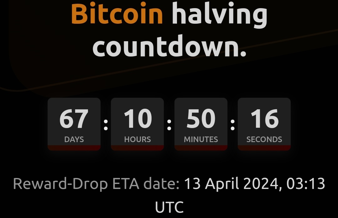CryptoWizardd's tweet photo. #btc halving https://t.co/6s6mfS93sk