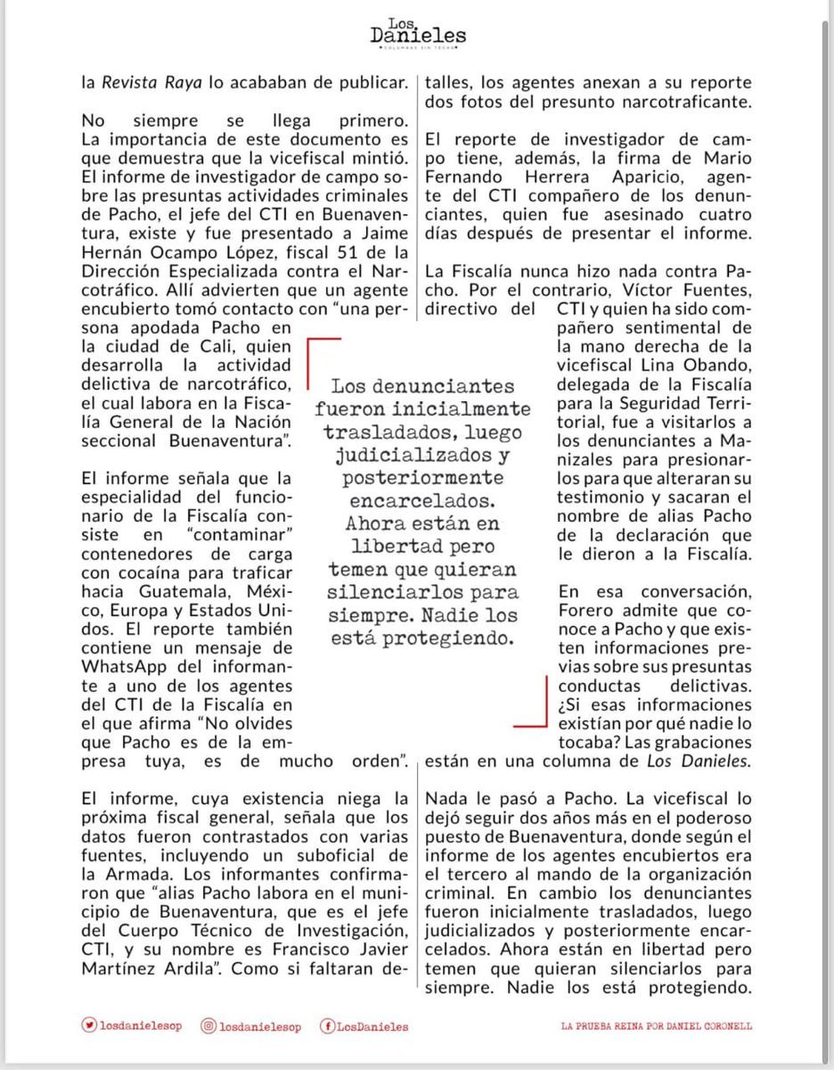 GustavoBolivar's tweet photo. Honorables magistrados de la Corte Suprema de Justicia, esta columna #LaPruebaReina es de obligatoria lectura para ustedes.  Gracias https://t.co/5KKh0hAOKv