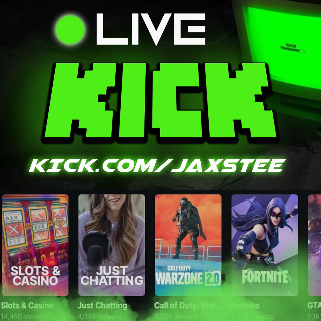 LIVE NOW 

Come say hey to your top viberrrrr

kick.com/jaxstee