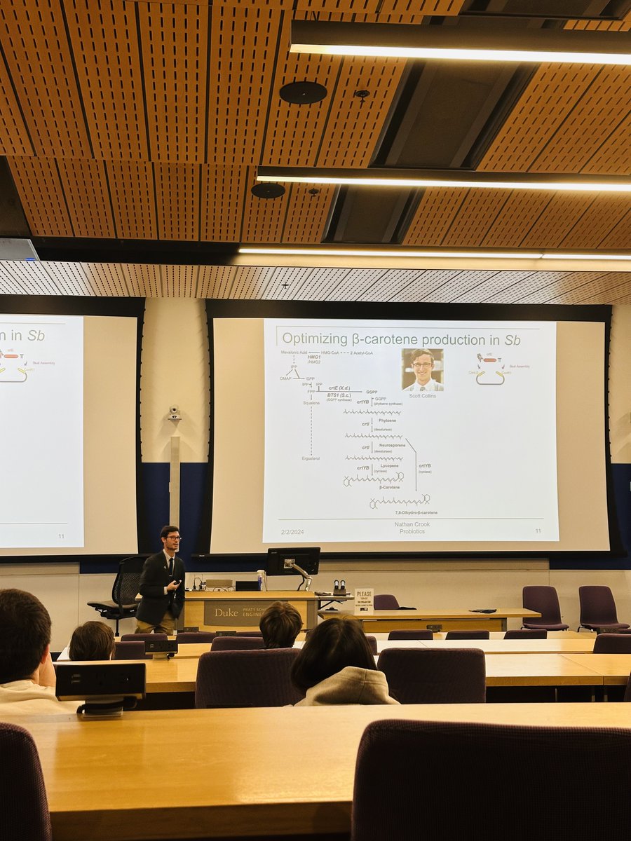 The Center for Quantitative Biodesign would like thank Dr. Nathan Crook for his exceptional presentation on 'Combinatorial and Evolutionary Engineering of Probiotic Yeast for In Situ Biomanufacturing' and the work that is conducted in your lab. #CQBSeminar