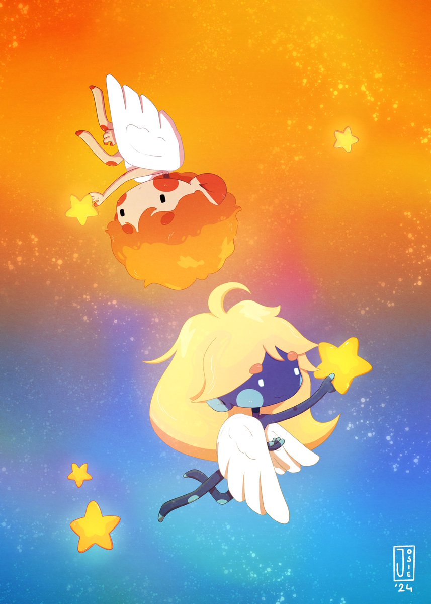 The sun, the moon, and everything in between. ☀️✨🌙☁️ February’s prompt: Change… This time it’s the change between night and day. Hope u like it 💖 #illustration #fantasyart #characterdesign #procreateart #kidlitart #animeart #comicbooks