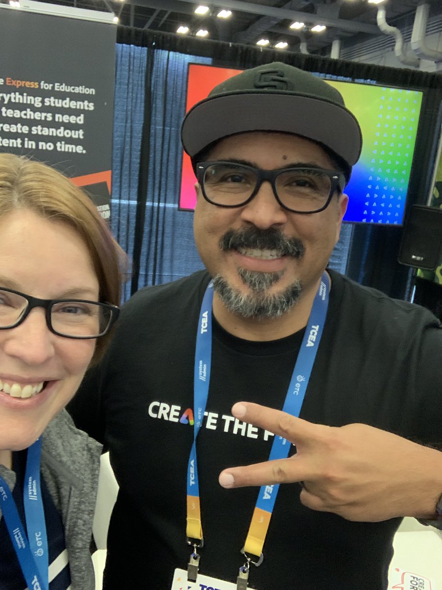 Excited to meet @ClaudioZavalaJr IRL for the first time! @TCEA #TCEA #TCEA24 @AdobeExpress #AdobeEduCreative
