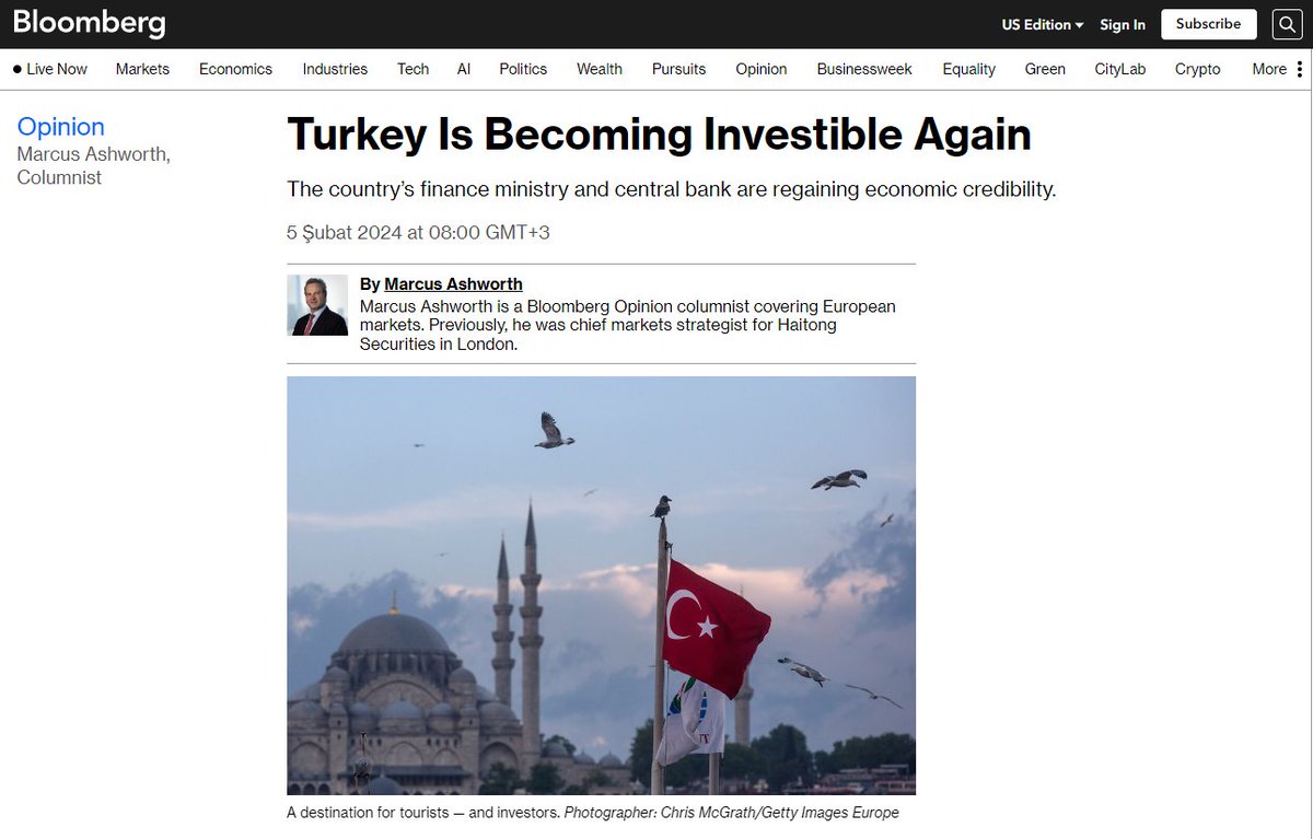 Bloomberg : Türkiye Tekrar yatırım yapılabilir hale geliyor. 

#Ralli #Bist100 #xu100 #Hisse
