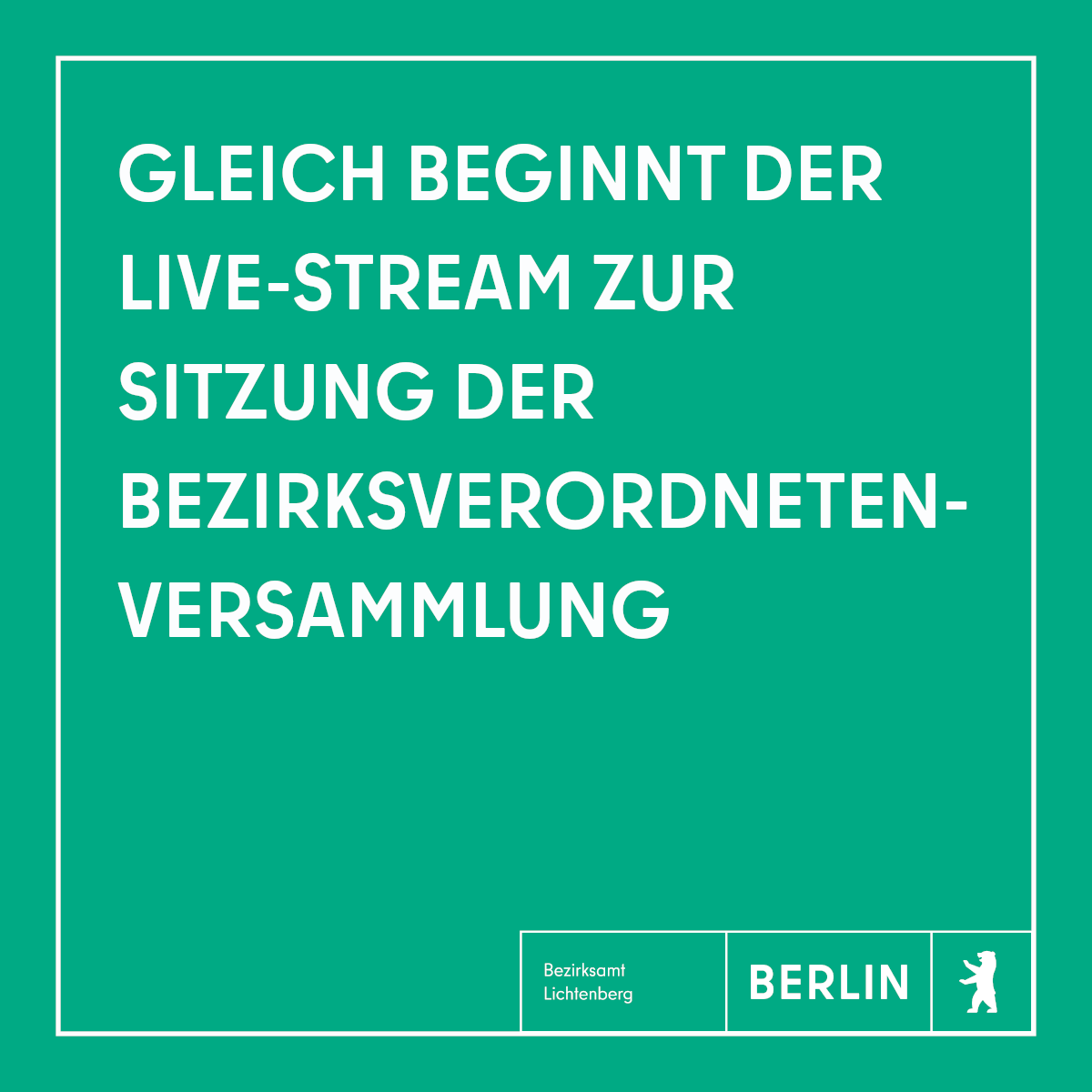 Um 17.00 Uhr beginnt die #Sitzung der #Bezirksverordnetenversammlung #Lichtenberg. Sie kann unter dem folgenden Link im #Live-Stream verfolgt werden: berlin.de/ba-lichtenberg…