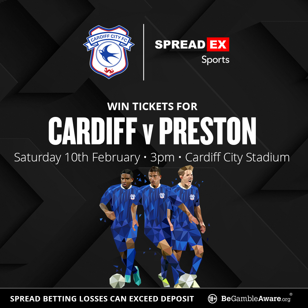Spreadex Sports (@spreadexsport) on Twitter photo 🚨Competition Time🚨
How do you fancy the chance to win tickets to <a href="/CardiffCityFC/">Cardiff City FC</a> 🆚 Preston?!🎟️
For the chance to win🥇
1⃣ Follow us + Repost this post♻️
2⃣ Enter your details in the entry form below⤵️
spreadex.com/cardiffga
TS&C's Apply🔞 🚨Competition Time🚨
How do you fancy the chance to win tickets to <a href="/CardiffCityFC/">Cardiff City FC</a> 🆚 Preston?!🎟️
For the chance to win🥇
1⃣ Follow us + Repost this post♻️
2⃣ Enter your details in the entry form below⤵️
spreadex.com/cardiffga
TS&C's Apply🔞