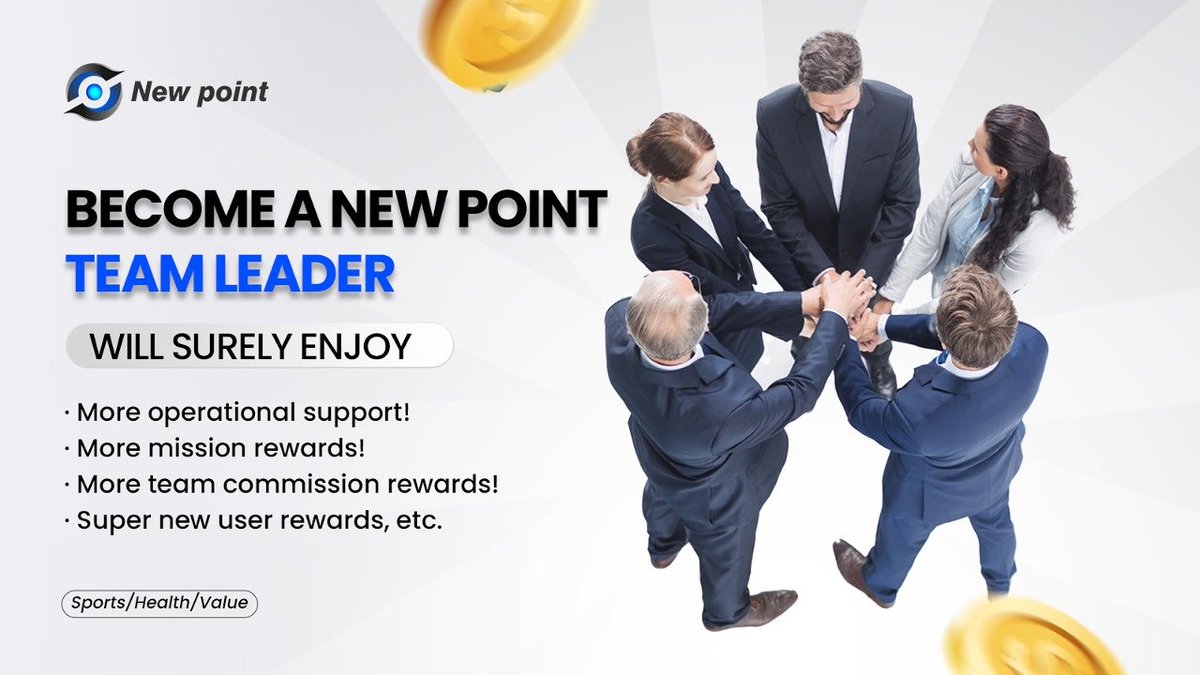 👏 Join us and New Point and become a team leader to create more possibilities together! 🌟 We will provide you with: #NewPoint #TeamLeader #HealthyLife ✅ Full operational support ✅ Rich marketing incentives ✅ Generous Team Commissions ✅ Super New User Bonus