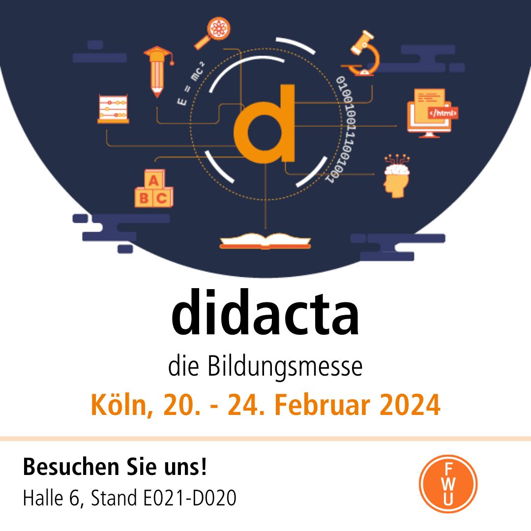 Wir sind wieder auf der #didacta! Wir freuen uns auf persönliche #Treffen und spannende #Gespräche! Ihr findet uns gemeinsam mit <a href="/campus_lan/">campuslan_de</a> in #Halle 6 am #Stand E021-D020.