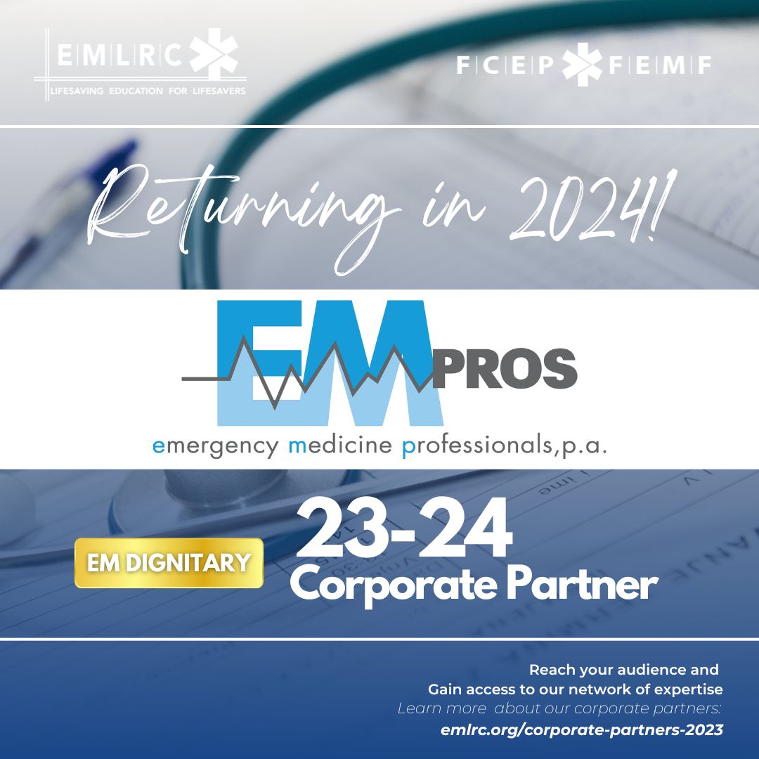 FCEP's tweet image. Welcome back, EMPros. Thank you for your unwavering dedication to the cause of emergency medicine. #EMPros #EmergencyMedicineHeroes