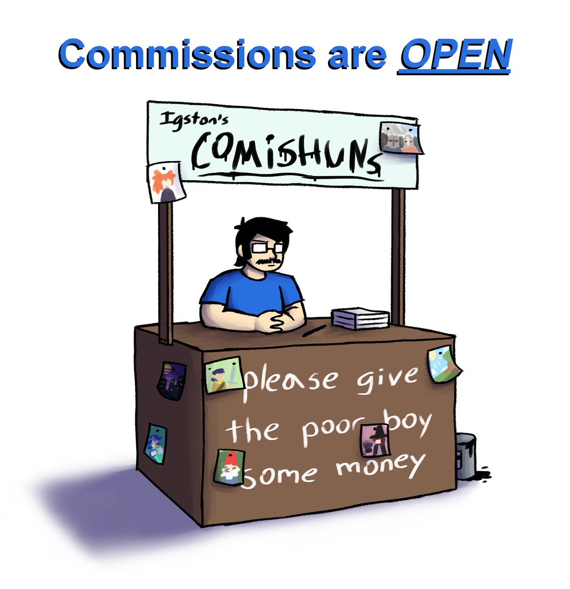 Igston2571's tweet photo. Well fellas, I've finally opened up commissions.
Check out the attached pics for details. https://t.co/EOwlcU8Xp2