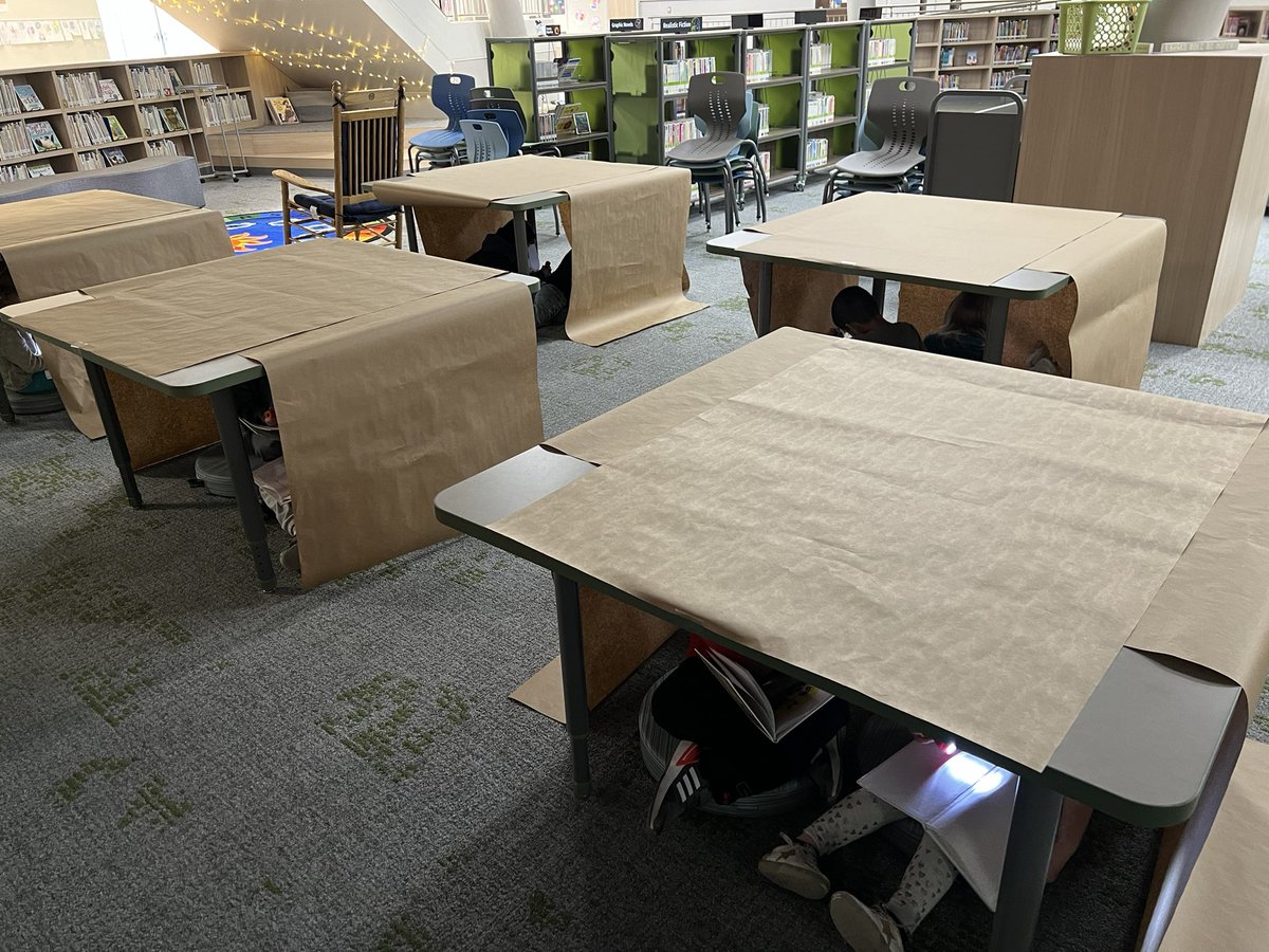 MrsDeLeon3's tweet photo. Kinder enjoyed reading in “tents” with flashlights in the library @comalcreekes #todayatcces https://t.co/mhFZ4J1Cwl