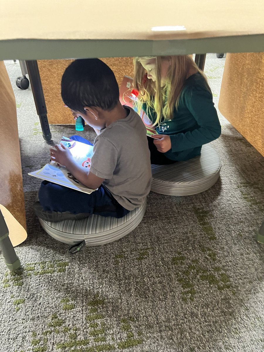 MrsDeLeon3's tweet photo. Kinder enjoyed reading in “tents” with flashlights in the library @comalcreekes #todayatcces https://t.co/mhFZ4J1Cwl